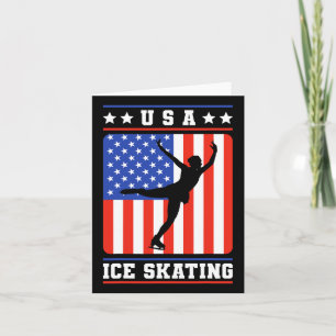 Figuur Skater Usa ijsschaatsen Kaart