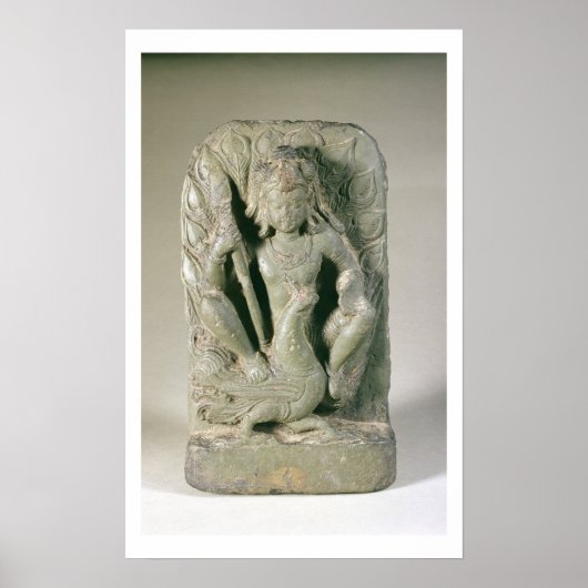 Figuur van Skanda met zijn pauw, Punjab Hills (s) Poster (Voorkant)