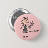 Figuur voor de uitvoerder ronde button 5,7 cm (Voorkant /achterkant)