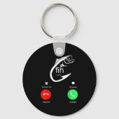 Fih Calling Remind Me Message Decline Accept Phone Sleutelhanger (Voorkant)
