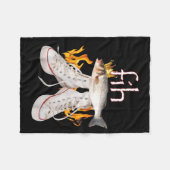 Fih Scute Ss Cute Sss Fish Funny Misspelled Fish M Fleece Deken (Voorkant (Horizontaal))