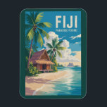 Fiji Beach Hut Travel Art Vintage<br><div class="desc">Design de voyage vectoriel rétro Fidji. Fidji est un paradis tropical dans le Pacifique Sud,  connu pour ses eaux cristallines,  ses récifs coralliens et ses paysages insulaires luxuriants.</div>