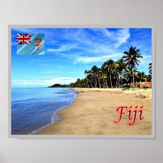 Fiji - Beach - Poster (Voorkant)