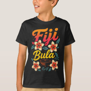Fiji Bula Tropisch Eiland Vakantie Souvenir T-shirt