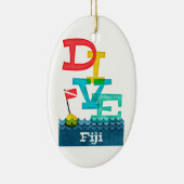 Fiji Dive - Colorful Scuba Keramisch Ornament (Rechts)