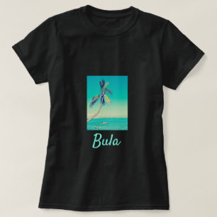 Fiji Eilanden Bula kokospalmen reizen T-shirt