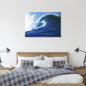 Fiji-eilanden, Tavarua, Cloudbreak. Een golf Canvas Afdruk (Insitu (Slaapkamer))