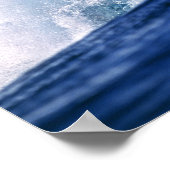 Fiji-eilanden, Tavarua, Cloudbreak. Een golf Poster (Hoek)