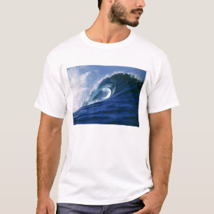 Fiji eilanden, Tavarua, Cloudbreak. Een golf T-shirt