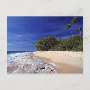 Fiji-eilanden, Tavarua. Dit strand op Tavarua, Briefkaart