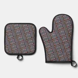 Fiji Exotic Island Tapacloth Keuken Mitt Set