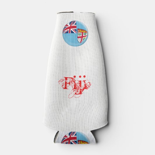 Fiji Fijian Flag Flesjeskoeler (Voorkant)
