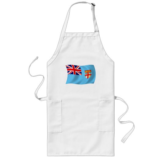 Fiji Flag Apron Lang Schort (Voorkant)