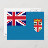 Fiji Flag Briefkaart (Voorkant / Achterkant)