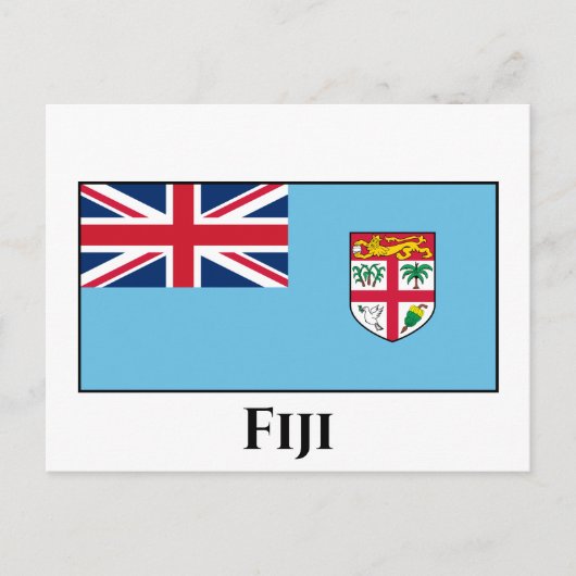 Fiji Flag Briefkaart (Voorkant)