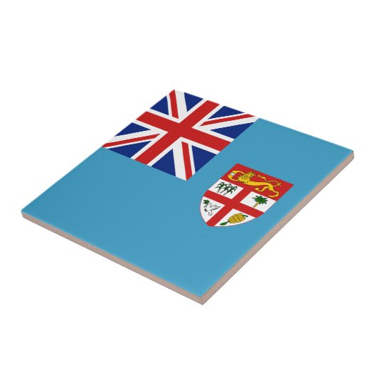 Fiji Flag Ceramic Tile Tegeltje (Zijkant)