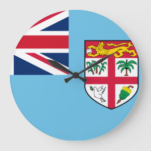 Fiji Flag Grote Klok