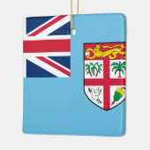 Fiji Flag Keramisch Ornament (Links)