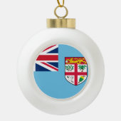 Fiji Flag Keramische Bal Ornament (Voorkant)