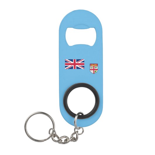 Fiji Flag Mini Flessenopener (Voorkant)
