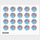 Fiji Flag Ronde Sticker (Vel)
