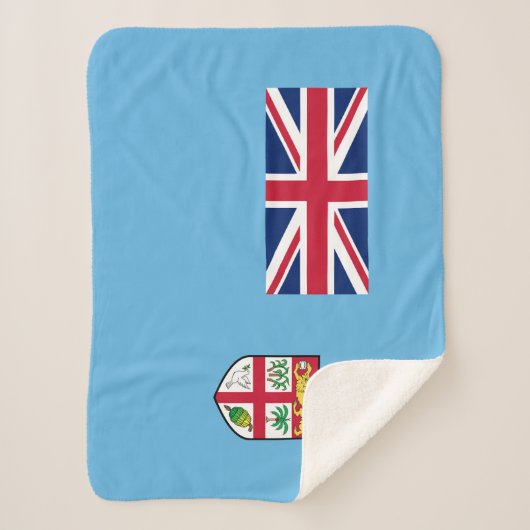 Fiji Flag Sherpa Deken (Voorkant)