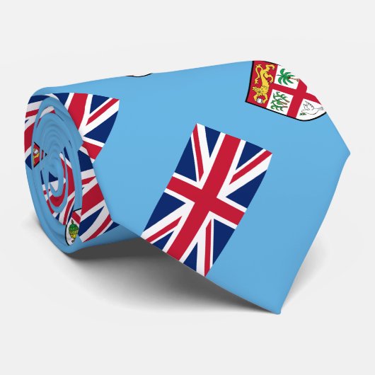 Fiji Flag Stropdas (Opgerold)