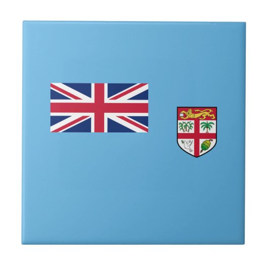 Fiji Flag Tegeltje (Voorkant)