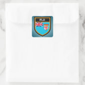 Fiji Flag Vierkante Sticker (Tas)