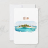 Fiji Island Destination Insert INFO Details Kaart (Achterkant)