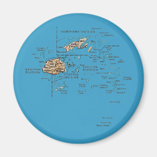 Fiji Map Magnet Magneet