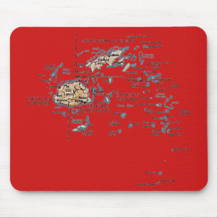 Fiji Map Mousepad Muismat