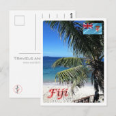 Fiji - Matamanoa - strand - Briefkaart (Voorkant / Achterkant)