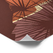 Fiji Minimale Reisposter Poster (Hoek)