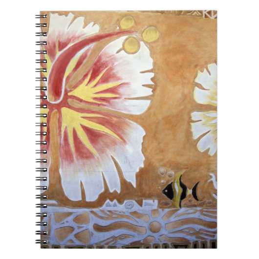 Fiji, muurschildering. notitieboek (Voorkant)
