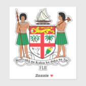 Fiji - nationale wapenschild patriottisch sticker (Vel)