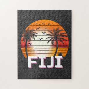 Fiji  Palm Trees Summer Beach Legpuzzel