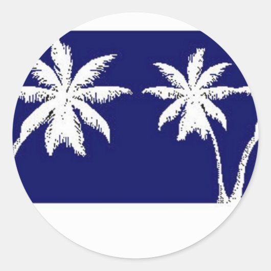 Fiji Ronde Sticker (Voorkant)