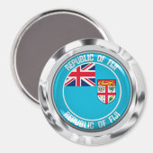 Fiji Round Emblem Magneet (Voorkant / Achterkant)