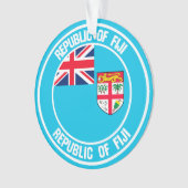 Fiji Round Emblem Ornament (voorkant)