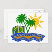 Fiji State of Mind briefkaart (Voorkant / Achterkant)