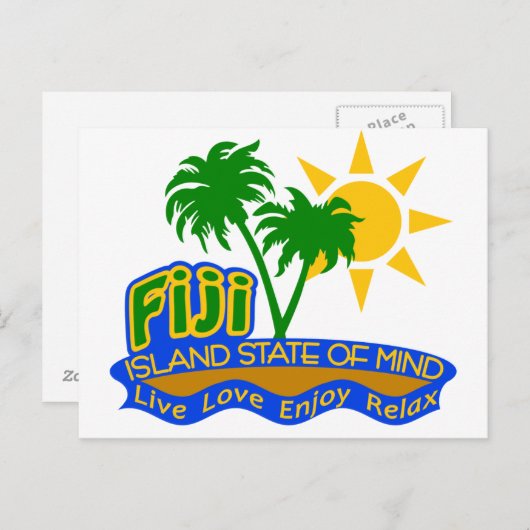 Fiji State of Mind briefkaart (Voorkant / Achterkant)
