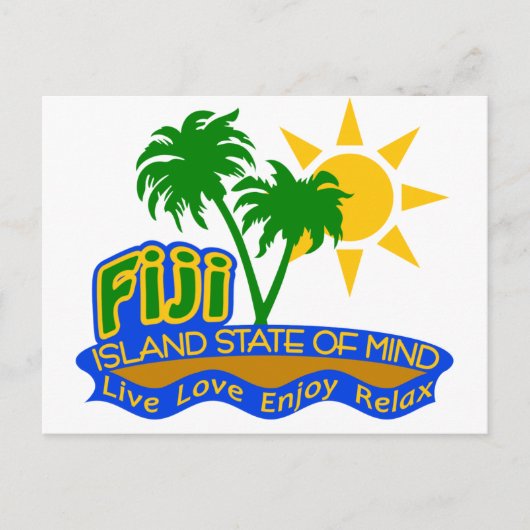 Fiji State of Mind briefkaart (Voorkant)