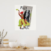 Fiji Tahiti Vintage Poster (Keuken)