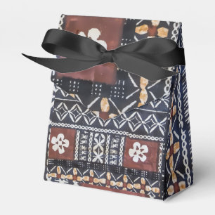 Fiji Tapa Barkcloth Print Paper Favor Bag Bedankdoosjes