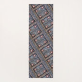 Fiji Tapa Barkcloth Print Yoga Mat (Achterkant)