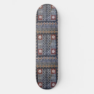 Fiji Tapa Cloth Tribal Print Skateboard