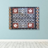 Fiji tapa doek print verpakt canvas (Insitu (Houten vloer))