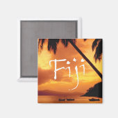 Fiji Travel Photo Souvenir Frigo Magnets (Recto/Verso)