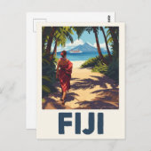  Fiji Tropical Island reizen Briefkaart (Voorkant / Achterkant)